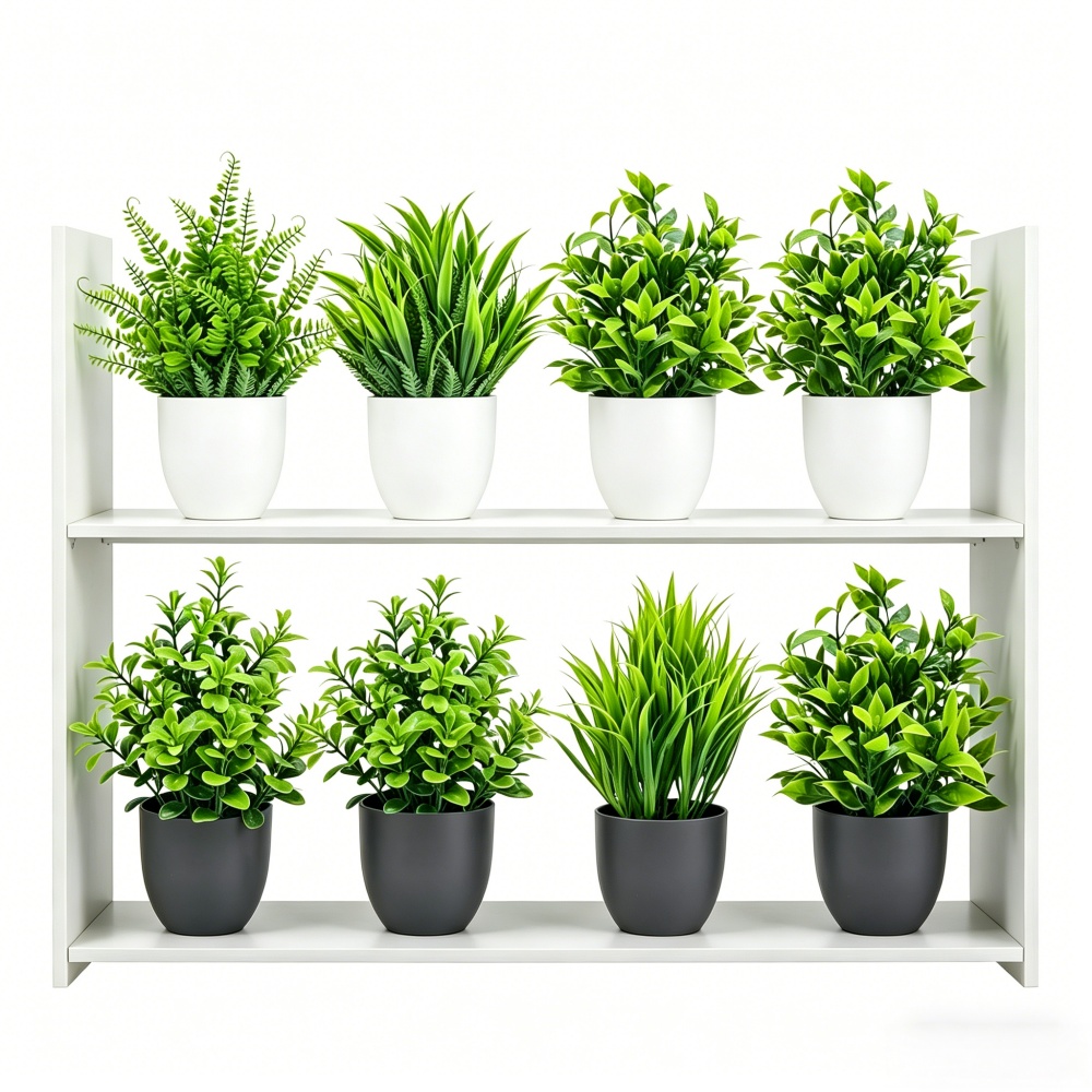 Bonsai Garden Zen - 4-teiliges Set Mini Künstliche Pflanzen im