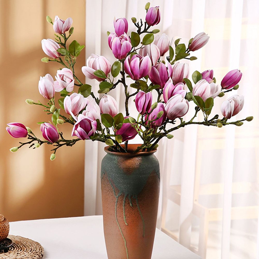 Künstliche Blumen Seide Magnol – Bonsai Garden Photos Bewertung und Preis