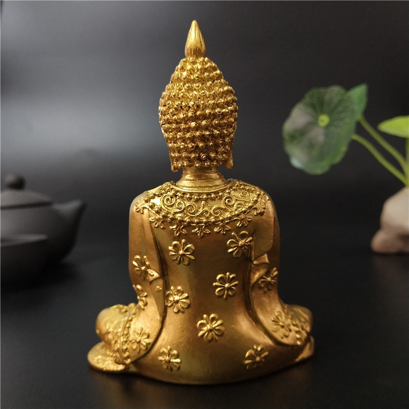 Goldene Thailand-Buddha-Statue – Bonsai Garden Zen Bewertung und Preis