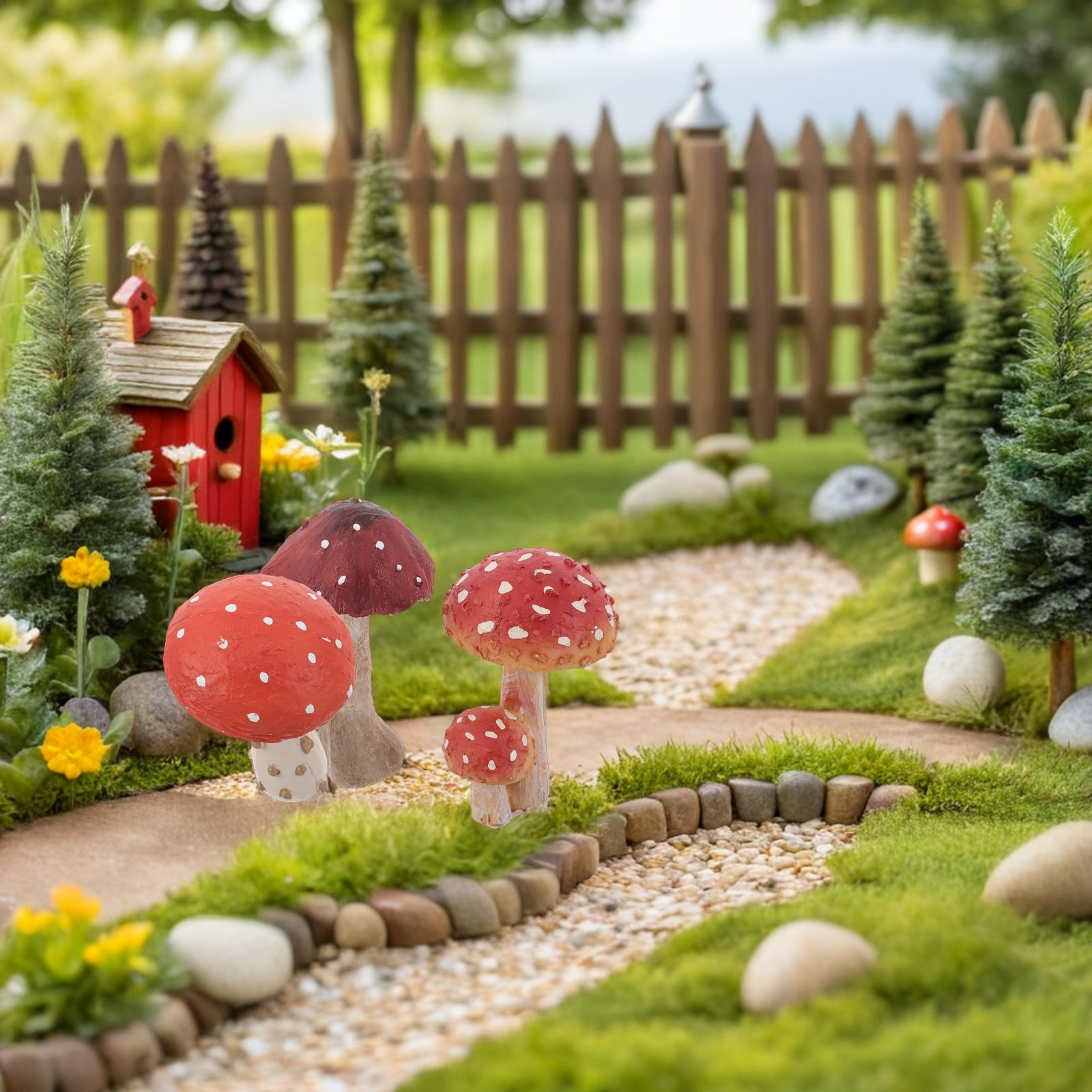 3-teiliges Set Pilz-Gartendeko – Bonsai Garden Set Up Bewertung und Preis