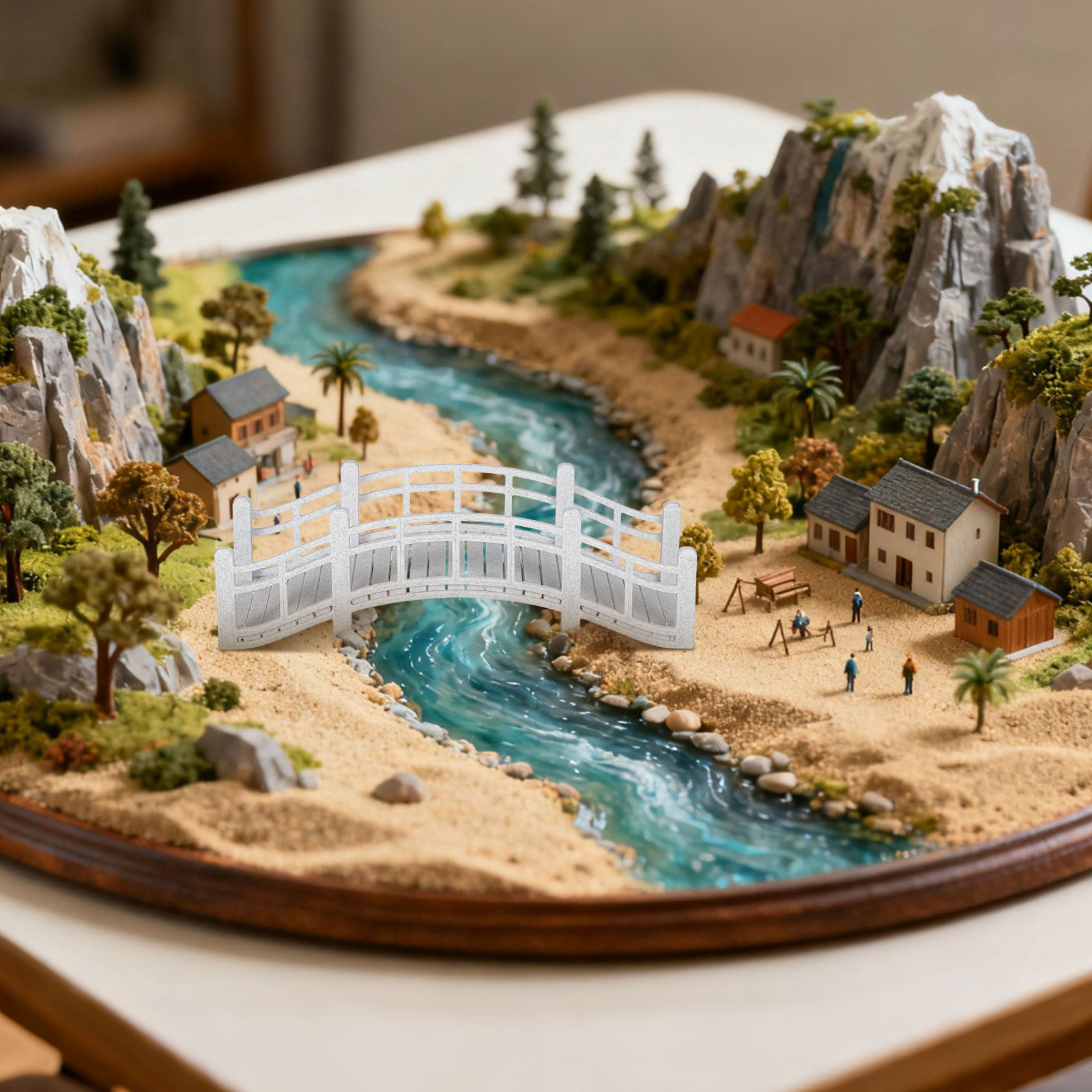 Elegante Miniaturbrücke für Te – Bonsai Garden Set Up Bewertung und Preis