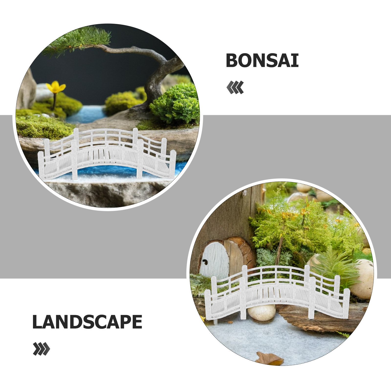Elegante Miniaturbrücke für Te – Bonsai Garden Set Up Bewertung und Preis