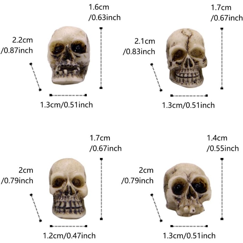 Realistische Totenkopf-Figuren – Bonsai Garden Display Bewertung und Preis