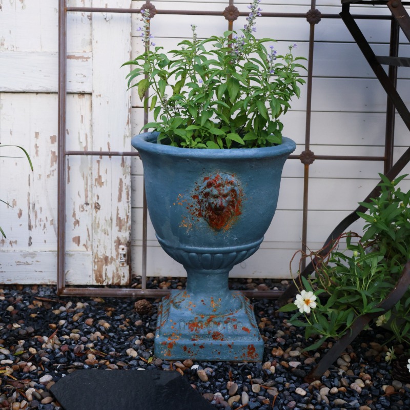 Antiker Löwenkopf-Pflanzer, al – Bonsai Garden Display Bewertung und Preis