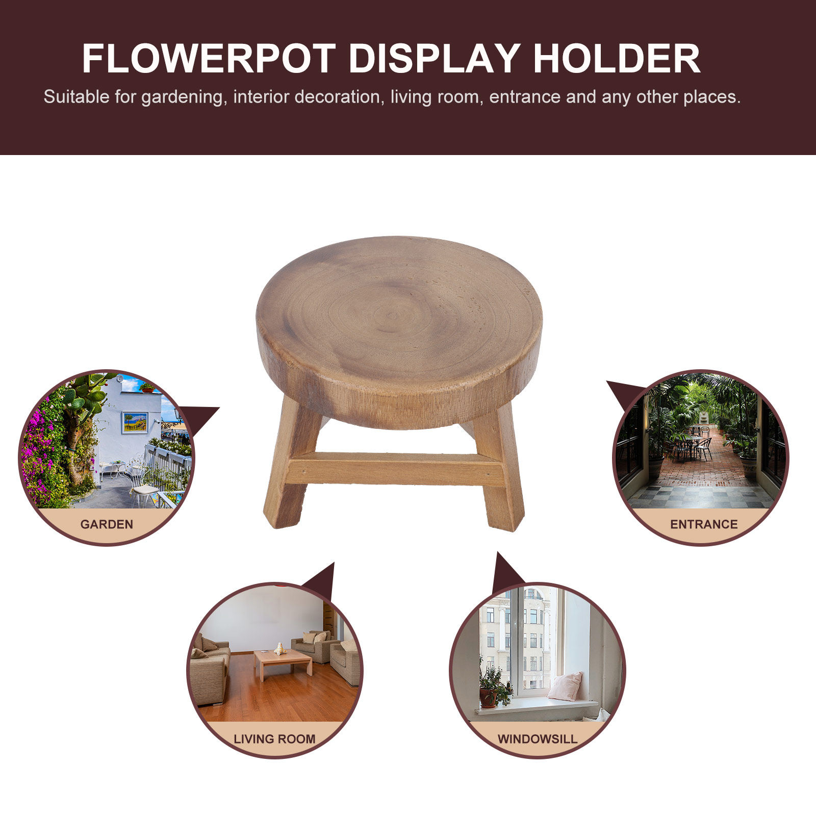 1 Stück Holz-Blumentopfständer – Bonsai Garden Display Bewertung und Preis